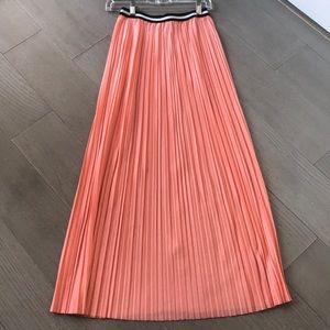 TopShop Pleated Skirt 2 Peach/Rose